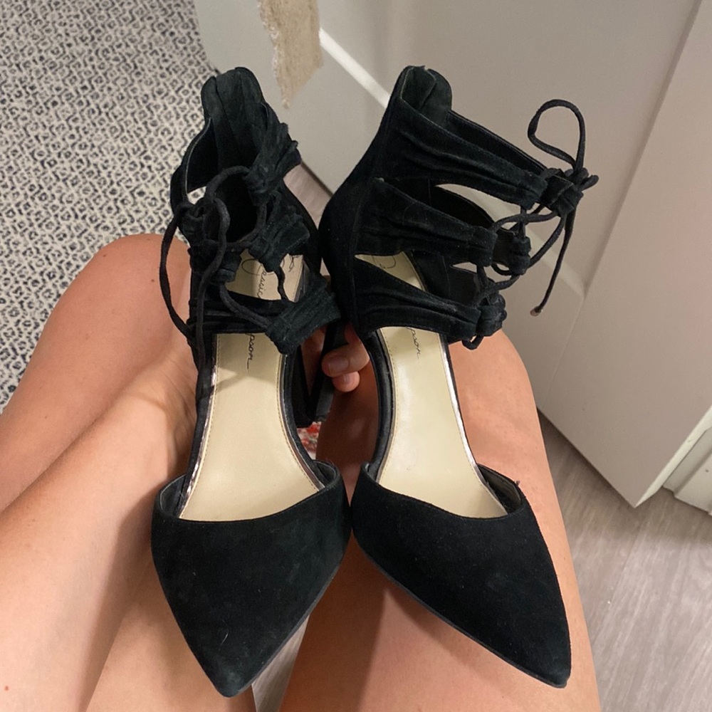Jessica Simpson black heels